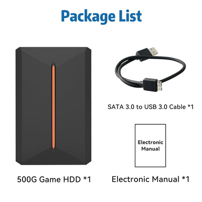 500G Game HDD with Launchbox System