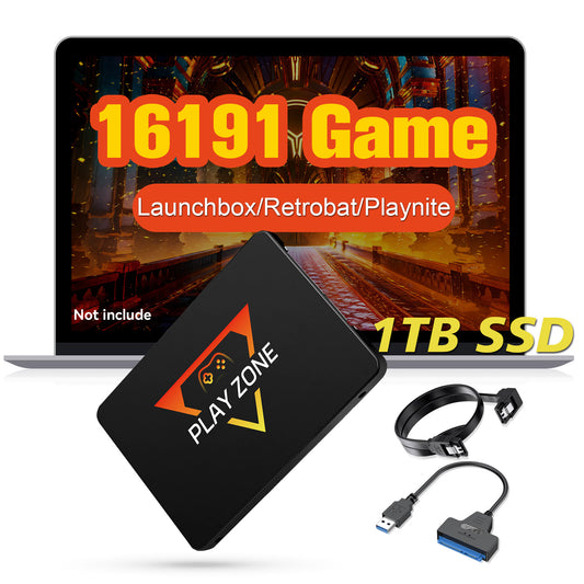 Retro Game Console SSD 1TB Playzone with 16191 Video Games