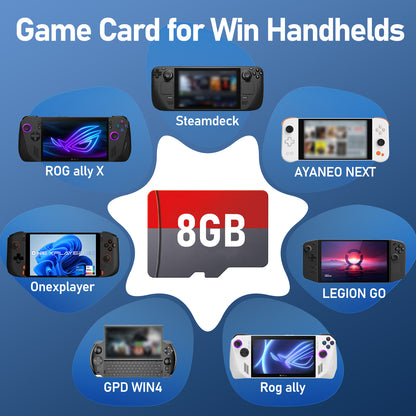 8GB Game Card Compatibility with ROG Ally/OneXPlayer/AYANEO NEXT, Retrobat Game System