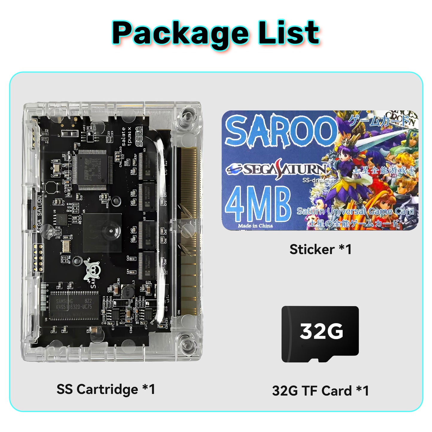 Cartridge for Sega Saturn, Saroo HDLoader For Saturn