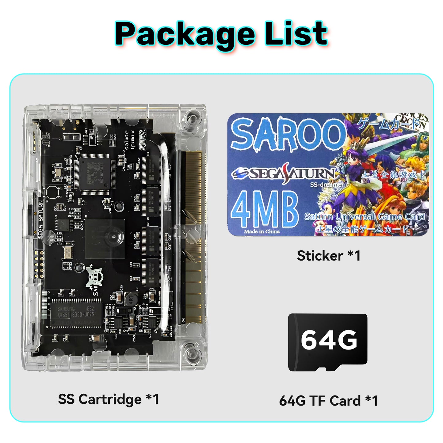 Cartridge for Sega Saturn, Saroo HDLoader For Saturn