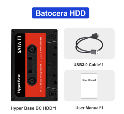 Hyper Base BC Game HDD with Rich Retro Games, Batocera 35 Game System