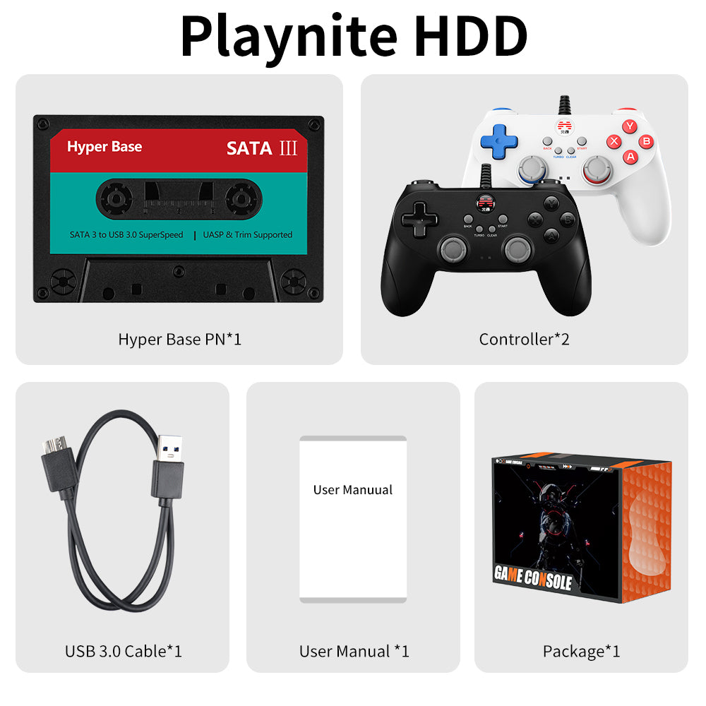 500G/2T Playnite System External Game Hard Drive